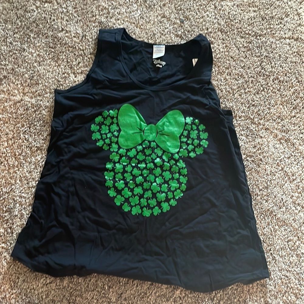 Disney shamrock Minnie tank -NWT